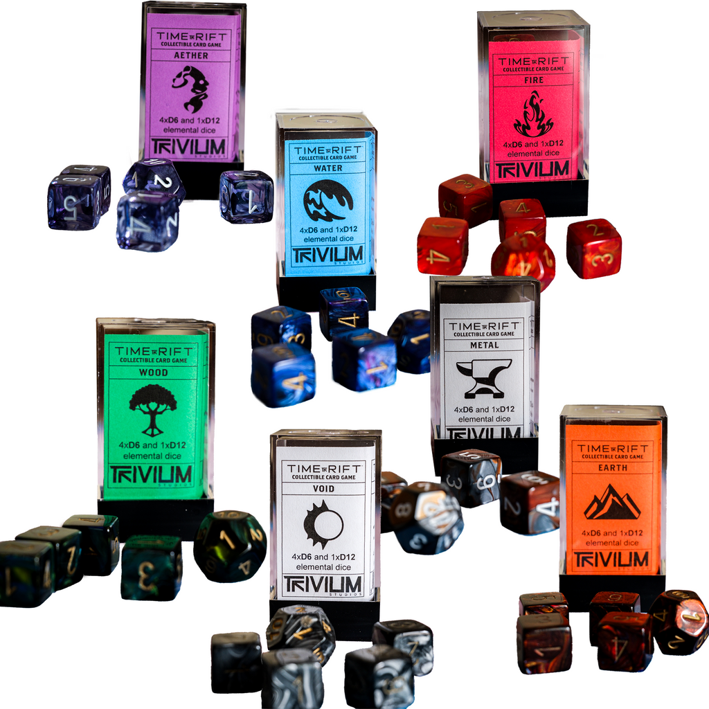 Time Rift Elemental Dice - Individual Set Time Rift